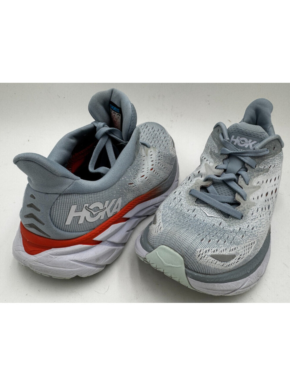 Hoka One One Clifton 8 Women's Sneakers Size 8 Blue Fog Running Athletic Shoes